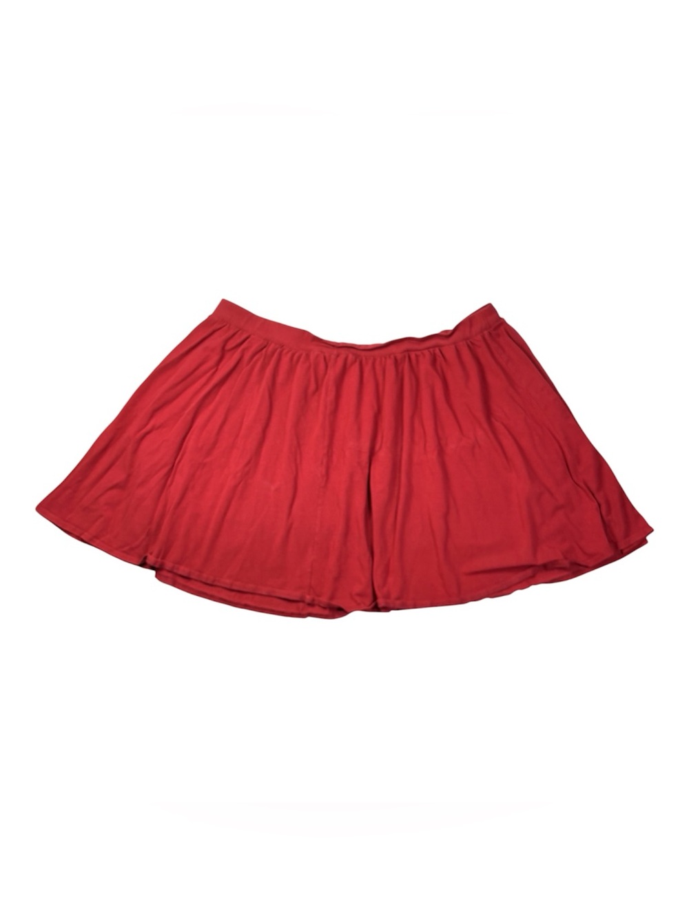 ASOS Curve Red Flowy Mini Skirt - Picture 2 of 5